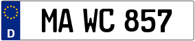 Trailer License Plate